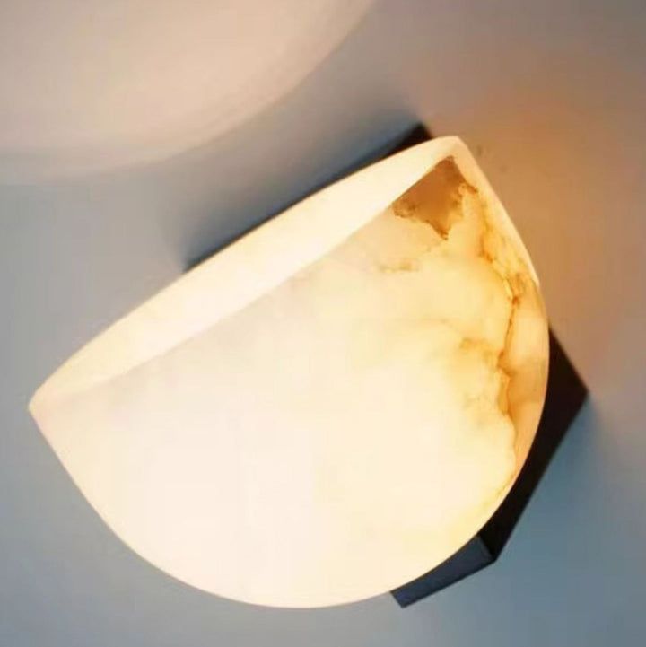 Zeitgenössische Luxus Globus Marmor Eisen 1-Licht Wandleuchte Lampe für Wohnzimmer 