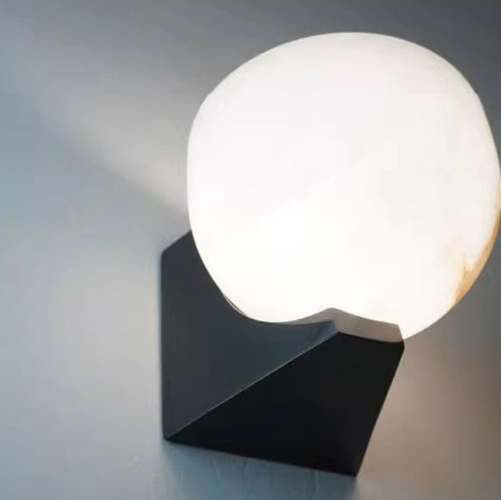 Zeitgenössische Luxus Globus Marmor Eisen 1-Licht Wandleuchte Lampe für Wohnzimmer 
