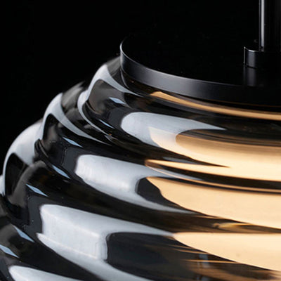 Lustre à suspension LED en verre et acier minimaliste moderne pour salon 