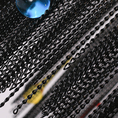 Lustre contemporain en forme de goutte en aluminium et fer avec 6 lumières pour salon 