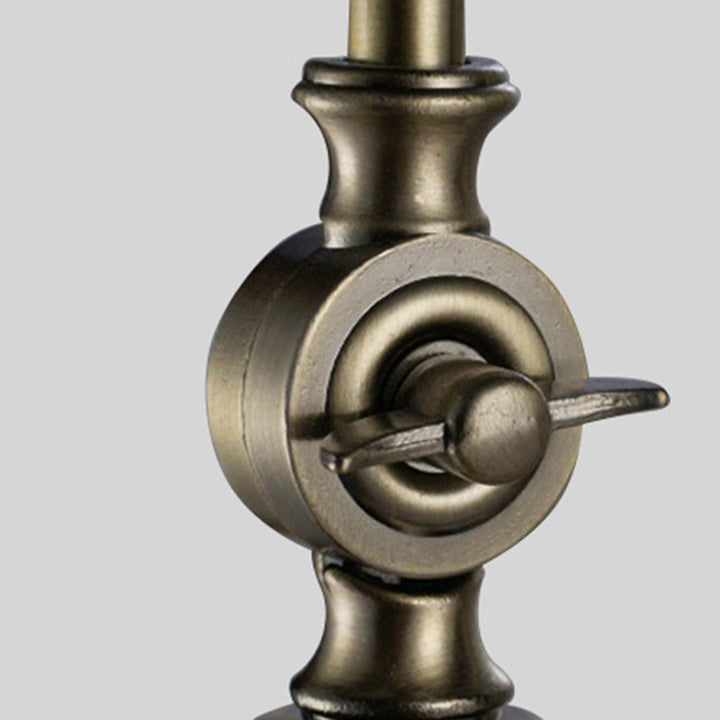 Lampe de table contemporaine rétro en dôme de fer à 1 lumière pour salon 