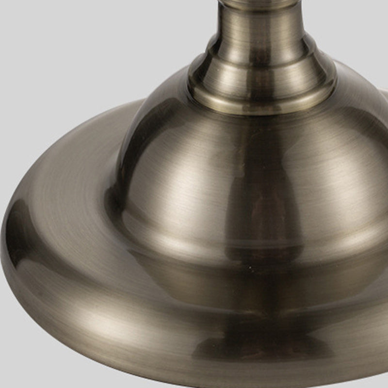 Lampe de table contemporaine rétro en dôme de fer à 1 lumière pour salon 