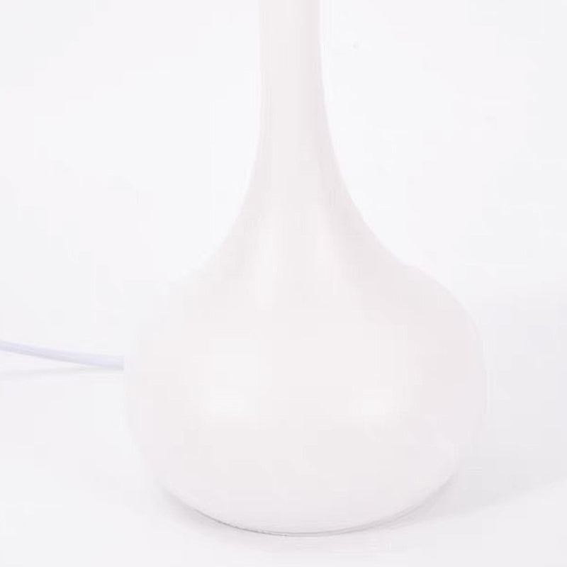 Lámpara de mesa contemporánea de cúpula nórdica de hierro y vidrio con 1 luz para sala de estar 