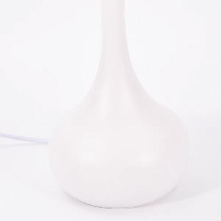 Lámpara de mesa contemporánea de cúpula nórdica de hierro y vidrio con 1 luz para sala de estar 