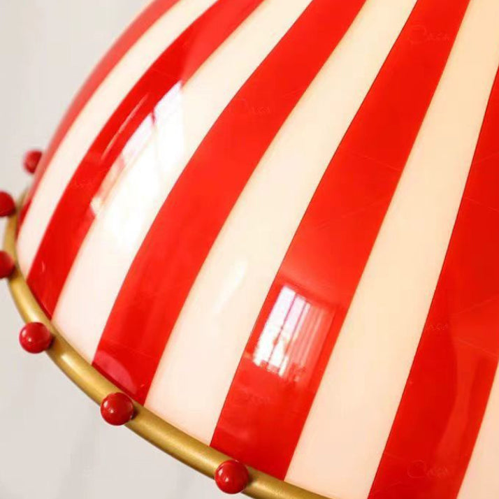Suspension en verre et fer avec tambour scandinave contemporain à 1 lumière pour salon 