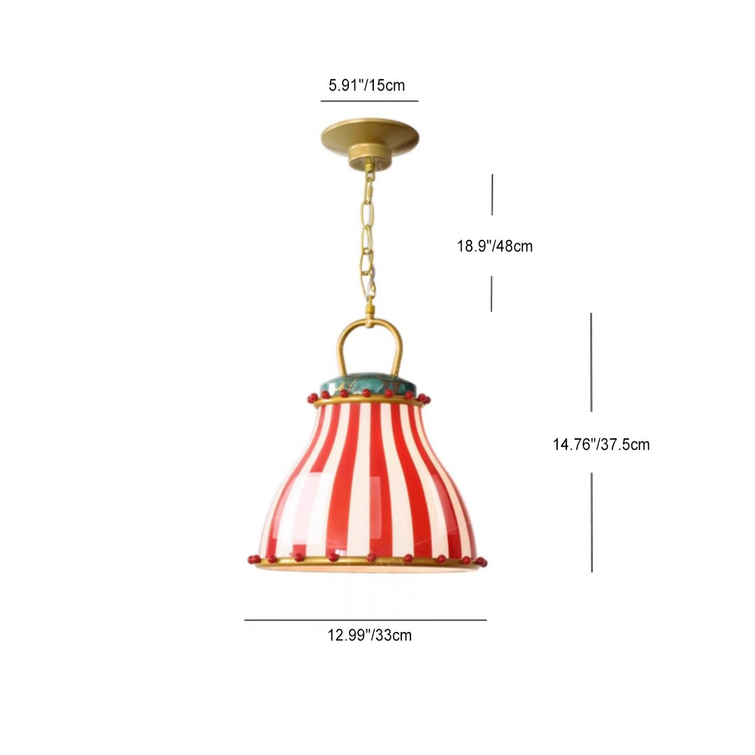Suspension en verre et fer avec tambour scandinave contemporain à 1 lumière pour salon 