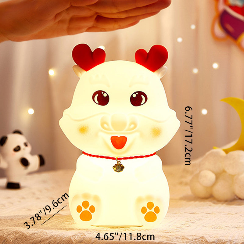 Contemporary Creative Dragon Silicone LED Table Lamp For Living Room
