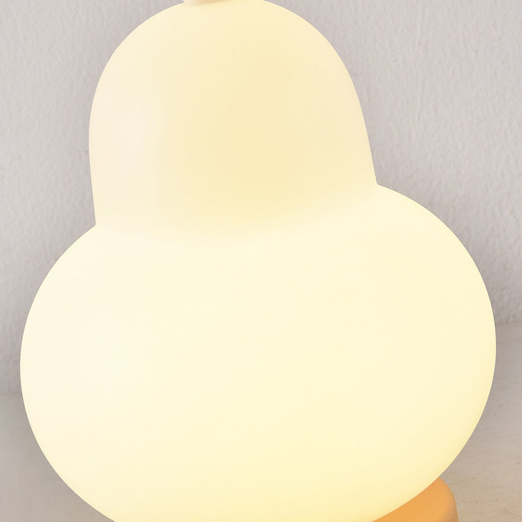 Contemporary Creative Pear Plastic Resin LED Table Lamp For Living Room