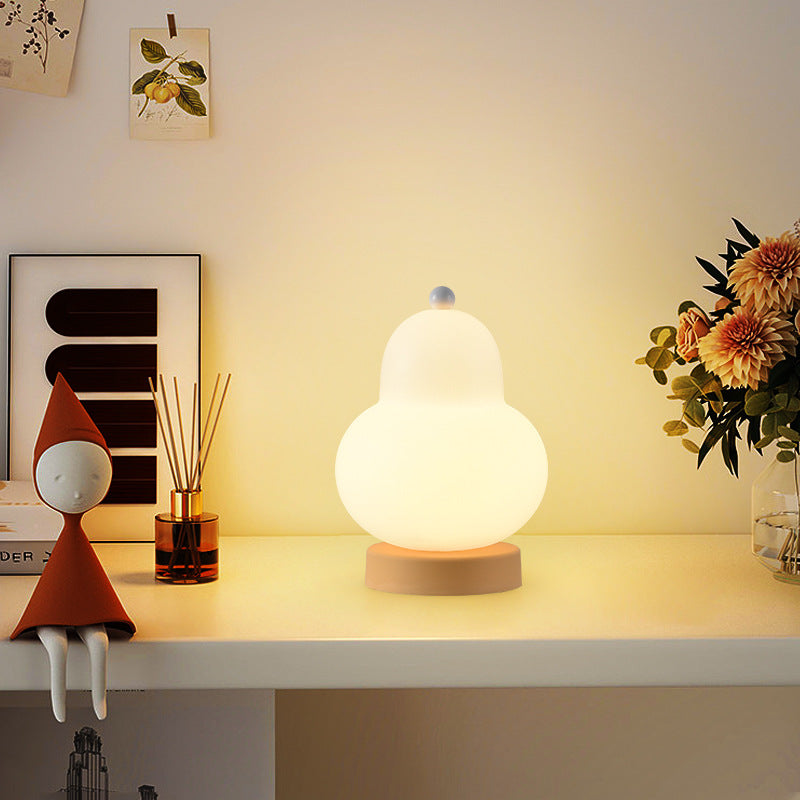 Contemporary Creative Pear Plastic Resin LED Table Lamp For Living Room