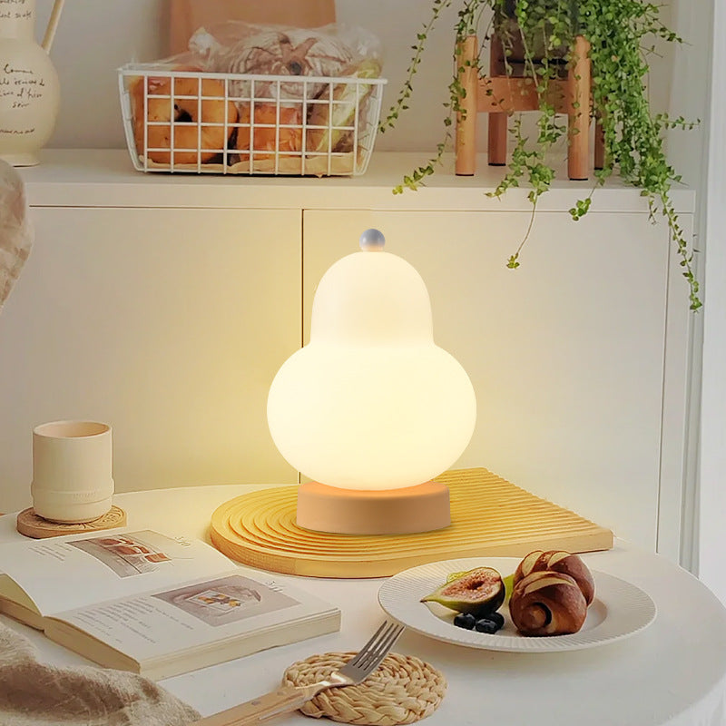 Contemporary Creative Pear Plastic Resin LED Table Lamp For Living Room