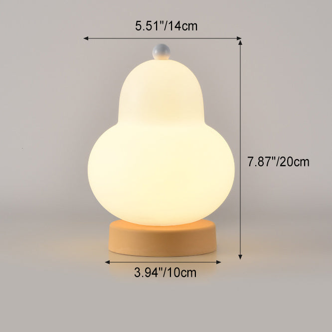 Contemporary Creative Pear Plastic Resin LED Table Lamp For Living Room