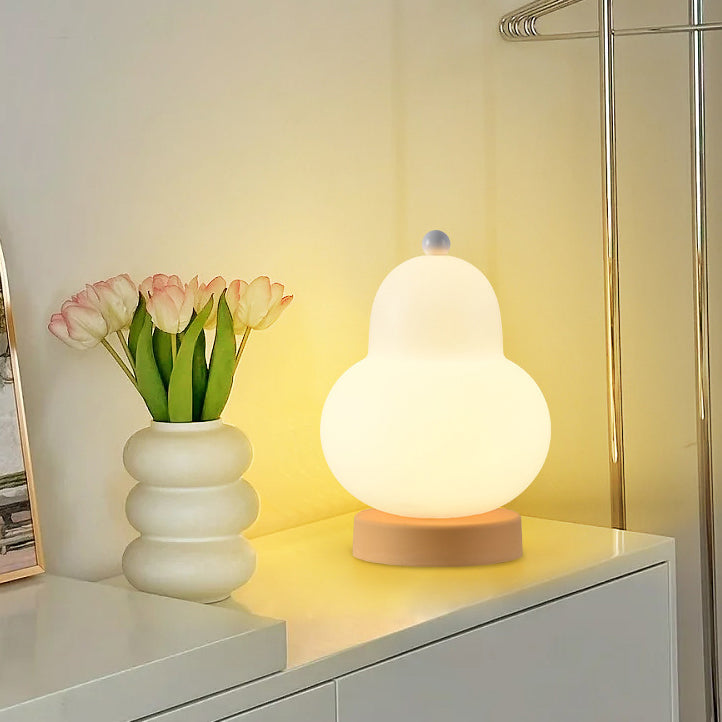 Contemporary Creative Pear Plastic Resin LED Table Lamp For Living Room