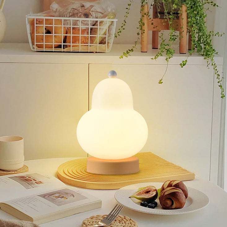 Contemporary Creative Pear Plastic Resin LED Table Lamp For Living Room