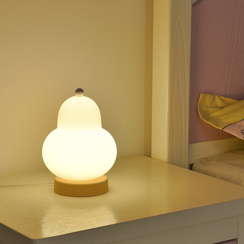 Contemporary Creative Pear Plastic Resin LED Table Lamp For Living Room