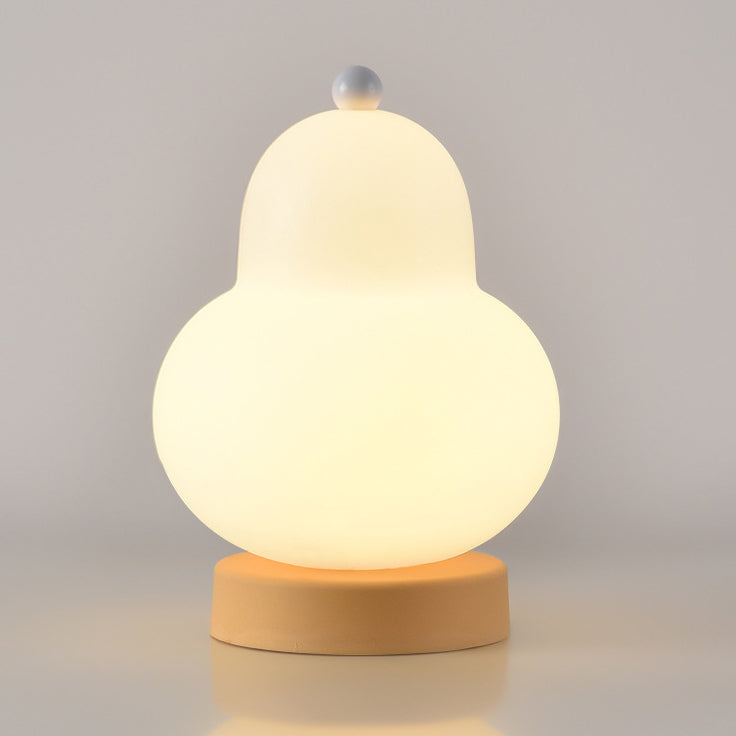 Contemporary Creative Pear Plastic Resin LED Table Lamp For Living Room