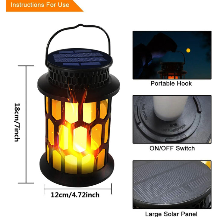 Colonne nordique contemporaine en plastique LED solaire mobile pour jardin 