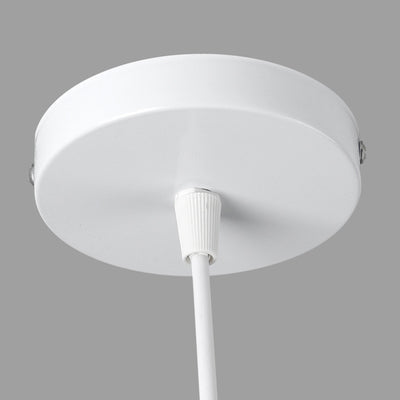 Traditionelle chinesische Säule Eisen Bambus 1-Licht Pendelleuchte für Wohnzimmer