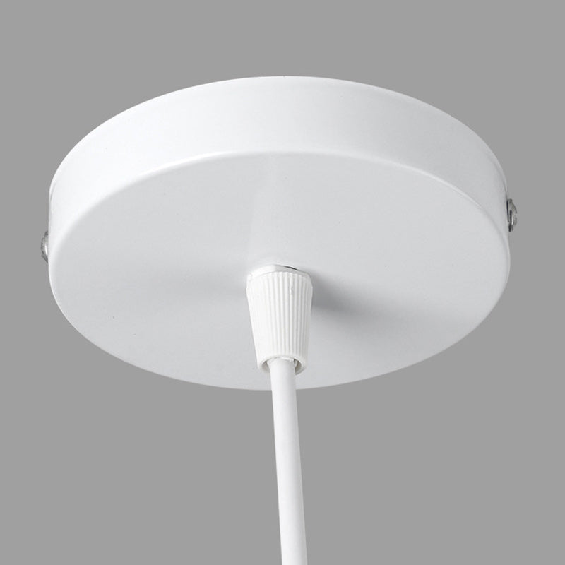 Traditionelle chinesische Säule Eisen Bambus 1-Licht Pendelleuchte für Wohnzimmer