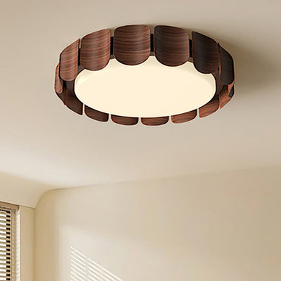 Plafonnier LED rond en fer acrylique minimaliste moderne pour salon 