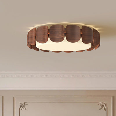 Plafonnier LED rond en fer acrylique minimaliste moderne pour salon 