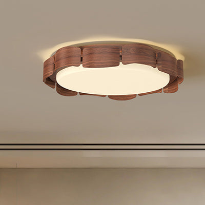 Plafonnier LED rond en fer acrylique minimaliste moderne pour salon 