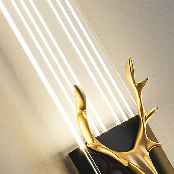 Lámpara Aplique de Pared LED de Aluminio Acrílico Rectangular Nórdica Contemporánea para Sala de Estar 