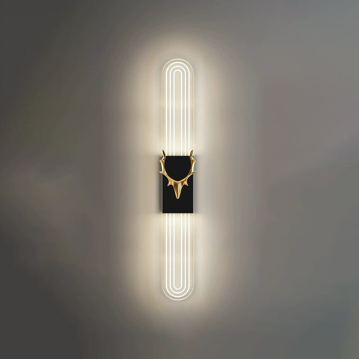 Lámpara Aplique de Pared LED de Aluminio Acrílico Rectangular Nórdica Contemporánea para Sala de Estar 