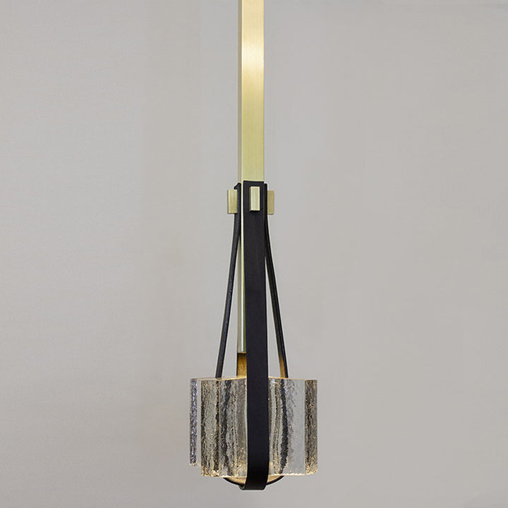 Moderne minimalistische Trapez Eisen Acryl LED Pendelleuchte für Wohnzimmer 