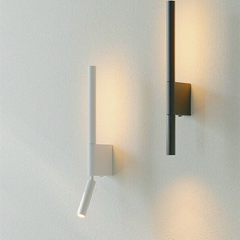 Applique murale LED en fer acrylique colonne minimaliste moderne pour salon 