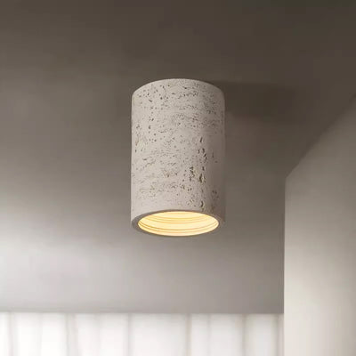 Plafonnier LED en résine et fer à colonne japonaise traditionnelle pour salon 
