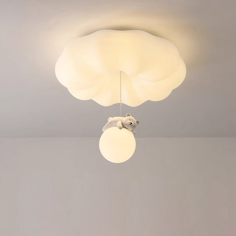 Zeitgenössische kreative Wolken-Eisen-Plastik-LED scherzt bündige Deckenleuchte für Wohnzimmer 