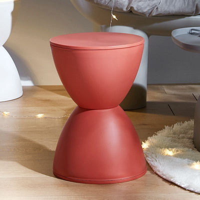 Moderner minimalistischer langer ovaler Hocker aus Samtstoff mit Stahlrahmen für das Wohnzimmer 