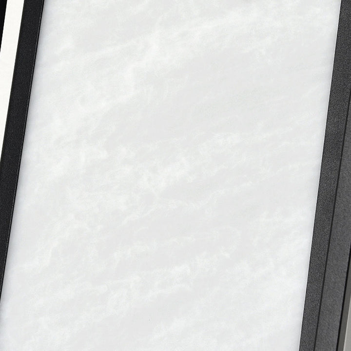 Modern Minimalist Waterproof Stainless Steel Acrylic Rectangular LED Wall Sconce Lamp for Garden