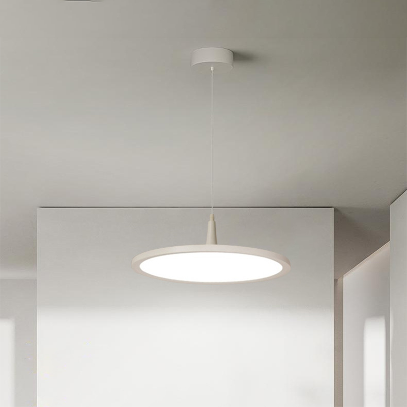 Modern Minimalist Aluminum Round Shape LED Pendant Light For Dining Room