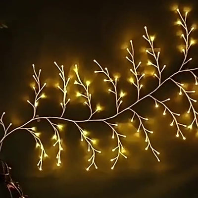 Modern Art Deco Waterproof Plastic Branch Rattan LED String Light For Bedroom