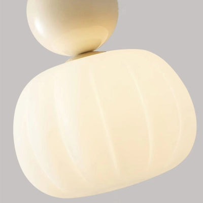 Contemporary Scandinavian Round Iron Acrylic 1-Light Pendant Light For Bedroom