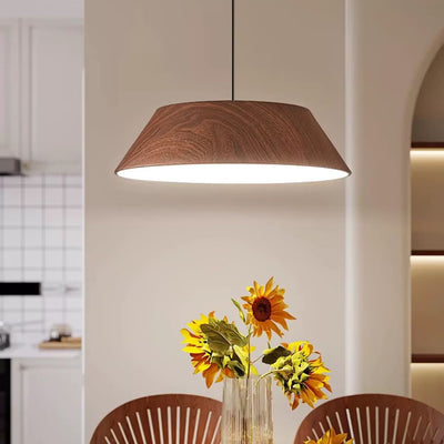 Lámpara colgante LED de hierro acrílico con forma de platillo volador rústico tradicional para comedor 