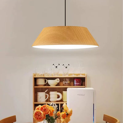 Lámpara colgante LED de hierro acrílico con forma de platillo volador rústico tradicional para comedor 