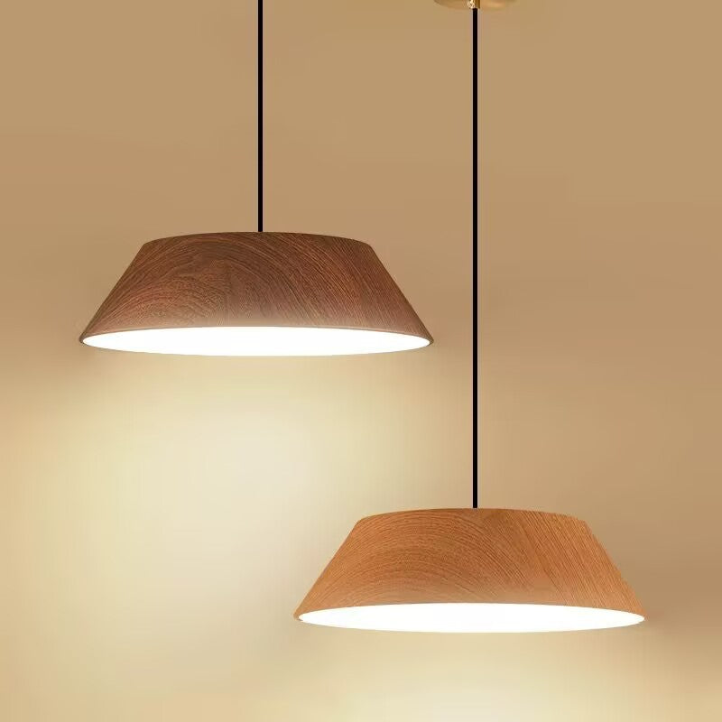 Lámpara colgante LED de hierro acrílico con forma de platillo volador rústico tradicional para comedor 
