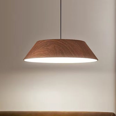 Lámpara colgante LED de hierro acrílico con forma de platillo volador rústico tradicional para comedor 