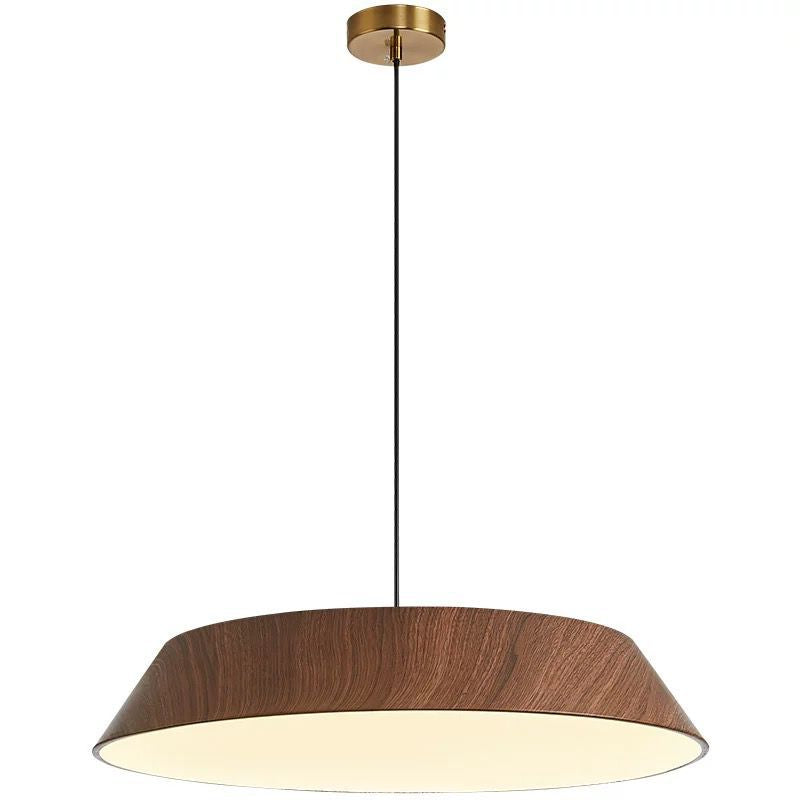 Lámpara colgante LED de hierro acrílico con forma de platillo volador rústico tradicional para comedor 
