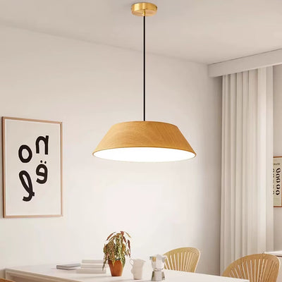 Lámpara colgante LED de hierro acrílico con forma de platillo volador rústico tradicional para comedor 