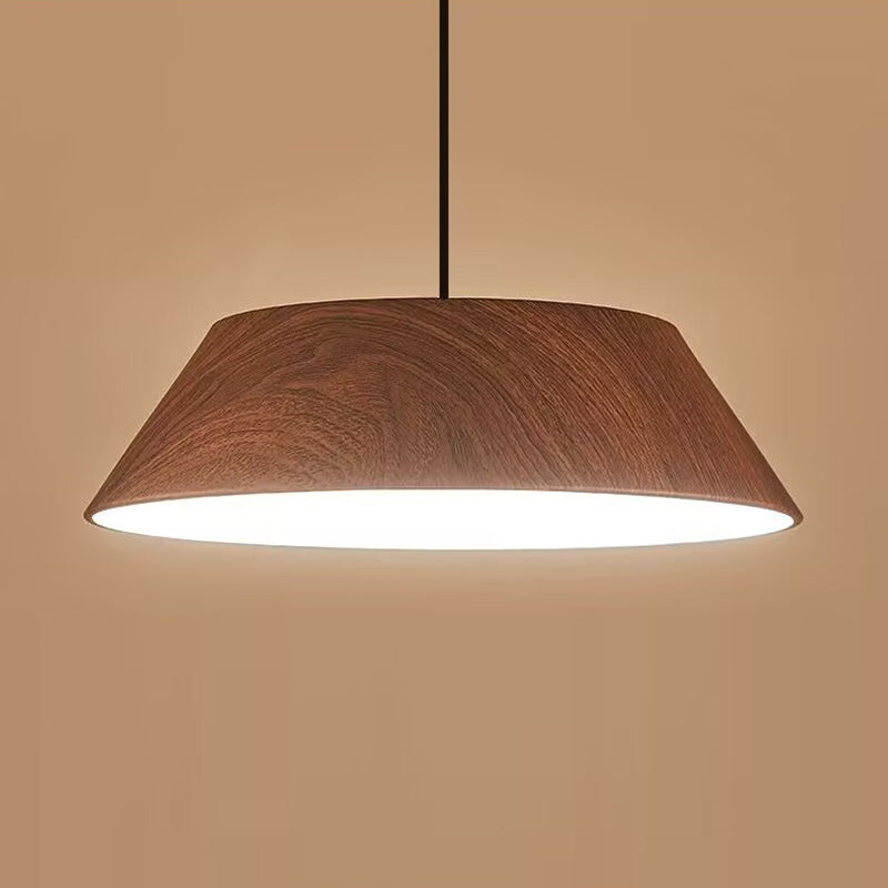 Lámpara colgante LED de hierro acrílico con forma de platillo volador rústico tradicional para comedor 