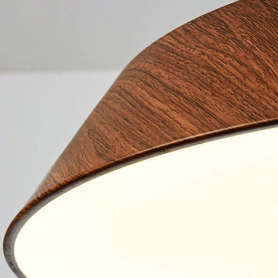 Lámpara colgante LED de hierro acrílico con forma de platillo volador rústico tradicional para comedor 