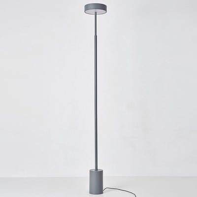 Contemporary Scandinavian Round Iron LED Standing Floor Lamp For Bedroom