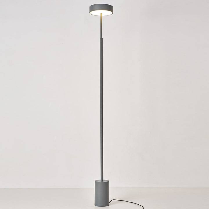 Zeitgenössische skandinavische runde Eisen-LED-Stehlampe für das Schlafzimmer 