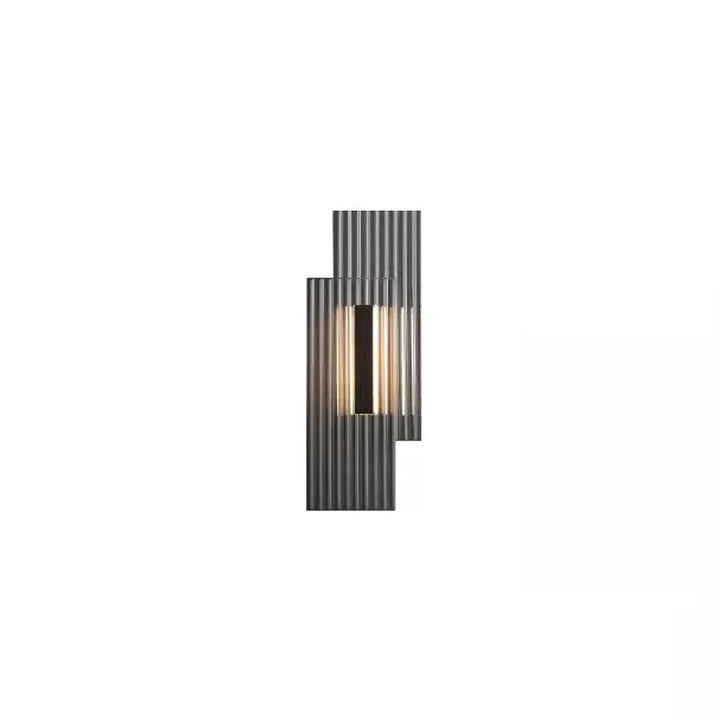 Modern Art Deco Rectangular Vertical Strip Iron LED Wall Sconce Lamp For Bedroom