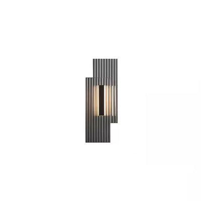 Modern Art Deco Rectangular Vertical Strip Iron LED Wall Sconce Lamp For Bedroom