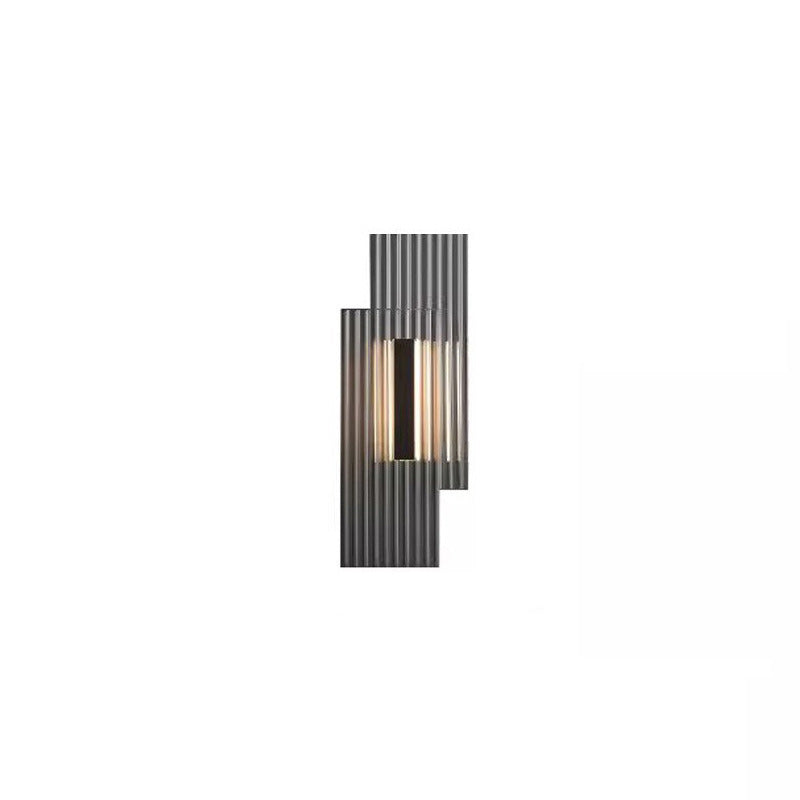 Modern Art Deco Rectangular Vertical Strip Iron LED Wall Sconce Lamp For Bedroom