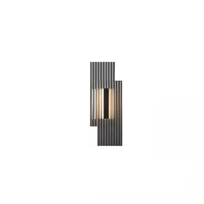 Modern Art Deco Rectangular Vertical Strip Iron LED Wall Sconce Lamp For Bedroom